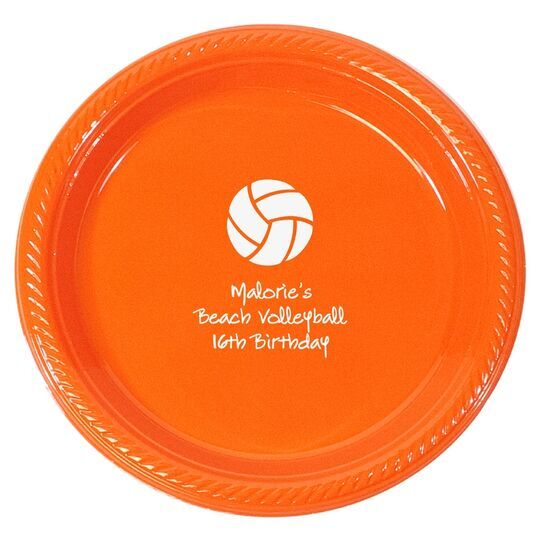 Volleyball Plastic Plates